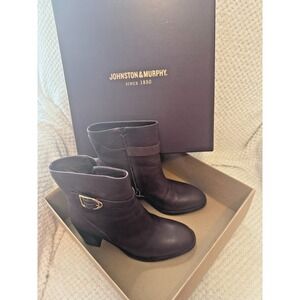 Johnston & Murphy Hope Bootie 78-51718 Womens Bordeaux  Ankle & Booties Boots